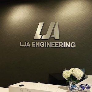 Personalized Metal Logo - Custom 3D Laser Cut & Backlit Logo Sign - Modern Business Signage