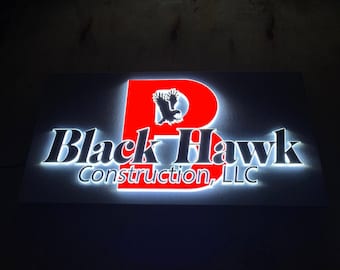 Custom Backlit Sign , Business Sign  , Outdoor Sign , Office sign , 3D led signage 3d Backlit Sign Wall decor logo light Sign metal Sign led