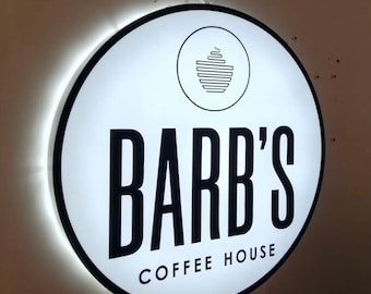 Modern 3D Logo for Office - Business Branding & Custom Light Box Sign