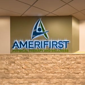 Custom Metal Logo Sign – LED Lighted 3D Business Wall Sign – Office Reception Branding Sign