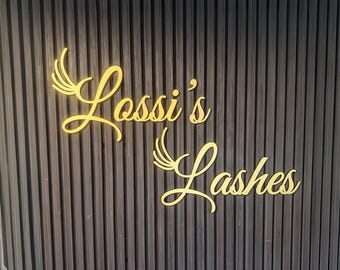 Laser cut Logo Custom Metal sign Reception Sign laser cut Business Sign