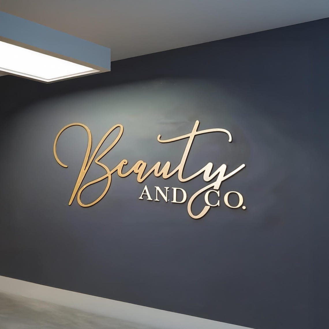 Laser Cut Logo Custom Metal Sign Reception Sign Laser Cut Business Sign ...