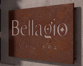 Rustic Metal House Sign - Custom Name Plaque - Custom House Name Sign & Handmade Outdoor Signage