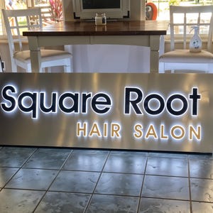 outdoor sign one sign 3d metal leters backlit