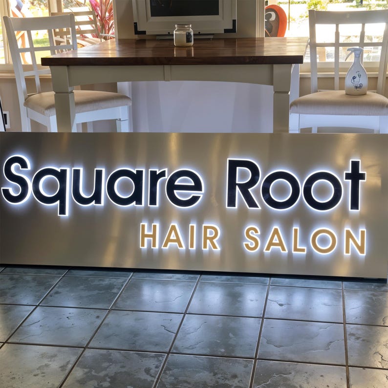 outdoor sign one sign 3d metal leters backlit