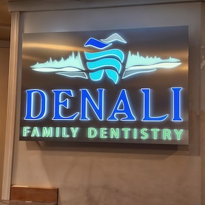 Custom 3D LED Sign - Light Up Logo for Office, Store, or Shop Wall - Personalized Backlit Sign