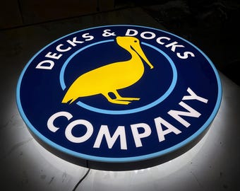 Custom Laser-Cut Metal Blade Sign – Double-Sided Shop Logo Panel