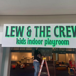 Custom 3D Metal Backlit Sign , LED Light Logo for Office  Business, Outdoor Custom Signage, Personalized Illuminated Wall Sign 3d signage