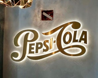 Custom LED Backlit Business Sign , 3D Metal  Acrylic Logo Sign , Personalized Office or Outdoor Lighted Signage ,3D Backlit Sign for Office