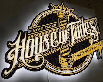 Backlit sign