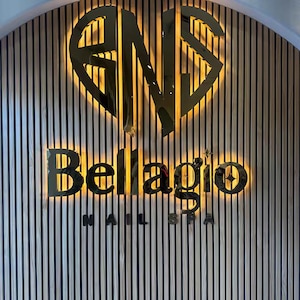 Gold custom logo sign office sign