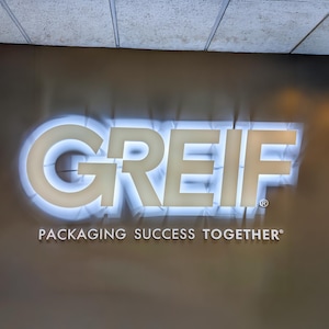 Custom 3D Corporate Office Metal Sign - 3D Office Wall Logo for Business