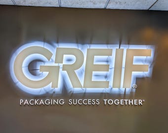 Custom 3D Corporate Office Metal Sign - 3D Office Wall Logo for Business