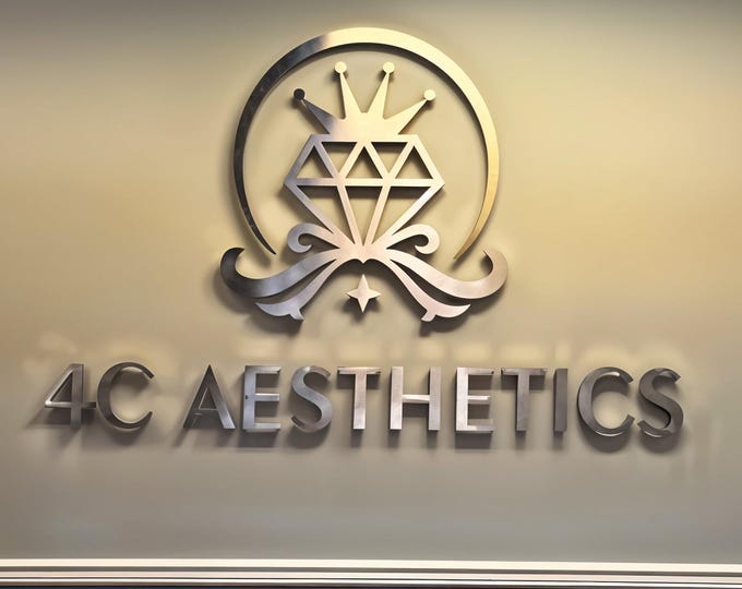 Featured listing image: Custom 3D Backlit Sign – Logo Light Wall Sign – LED Business Logo Sign