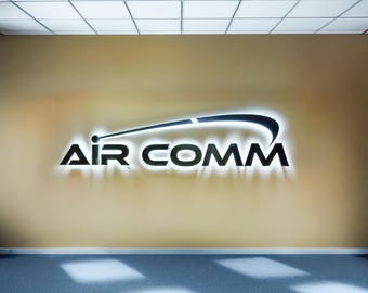 Custom Dental Clinic Logo Sign – 3D Backlit Wall Sign – Modern LED Business Sign for Dentist Office