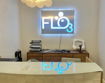 Custom Sign Office Sign Personalized Sign Business Sign Outdoor Sign Storefront sign light up sign metal 3D sign led sign