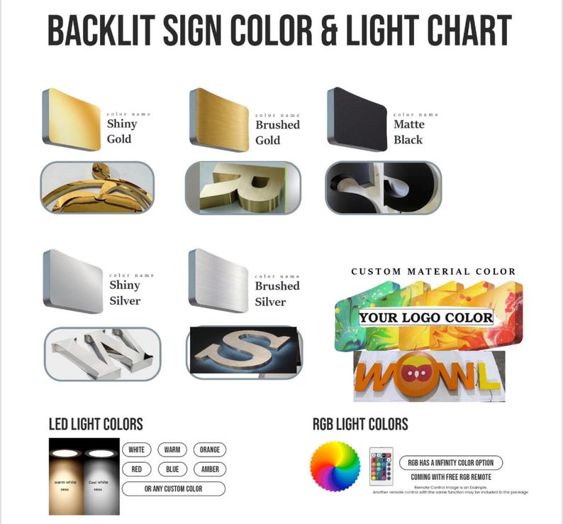 3 Color Sign Design Custom Sign for Business Sign Backlit 3D , 3D Led Signage 3d Back Lit ...