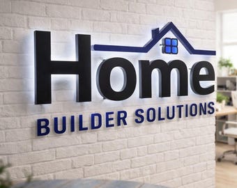 LED Clinic Reception Sign, Custom 3D Backlit Medical Office Logo Sign