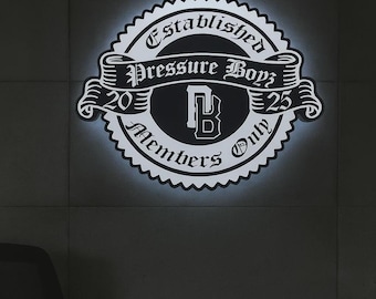 Corporate Office LED Wall Sign – Personalized 3D Logo for Reception Area