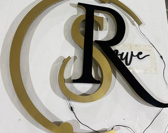 Custom Backlit Sign, Sign for Business, custom outdoor logo  , LED Light Box Backlit , 3D metal Sign , 3d custom sign for office 3D logo