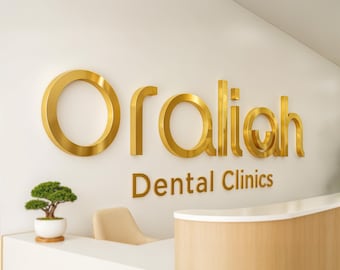 3D Acrylic Logo for Clinics & Practices, Acrylic Dental Logo Sign