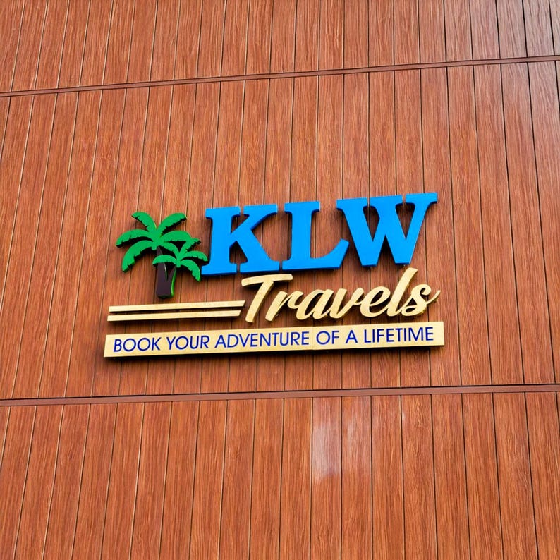 custom logo sign outdoor sign