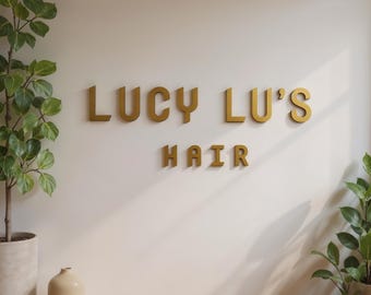 Custom Salon & Spa Logo Sign, Laser Cut Acrylic Wall Decoration for Beauty Studio