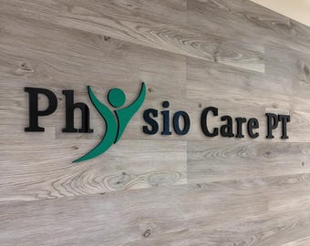 Custom Clinic Logo Sign – Laser Cut Acrylic Doctor Office Sign – Medical Wall Decor