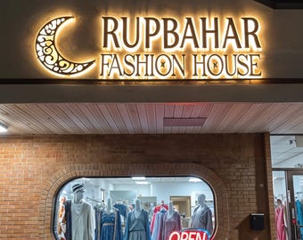 Office, Lobby & Storefront Custom Backlit Sign - LED 3D Logo for Your Business Wall
