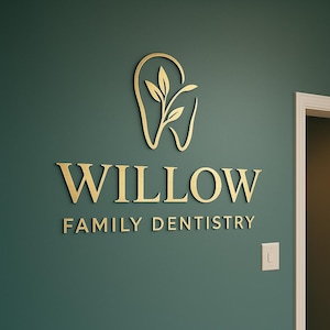 Laser Cut Logo for Dental Office, Custom Clinic Sign  &  Acrylic Dentist Sign