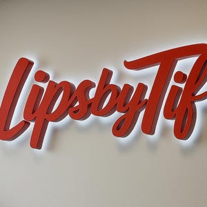 Custom Backlit Sign, 3D Business Sign , Laser Cut logo sign ,Led Illuminated Signage for Business and Office , Customizable Illuminated sign