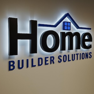 LED Backlit Business Sign – Custom Office Wall Logo – 3D Lighted Company Sign for Reception or Lobby