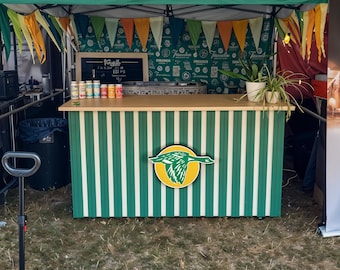 Custom Business Logo Sign - Outdoor Festival Booth Sign for Food Trucks, Cafes, Breweries & Small Business Logo Sign