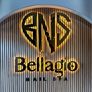 Custom 3D Metal Logo Sign Backlit Stainless Steel Business Letters LED Office  Outdoor Signage