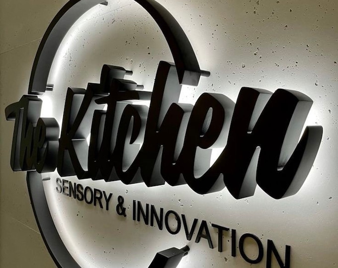 LED Laser Cut INDOOR or OUTDOOR Standoff Business Logo Signs | Make ...