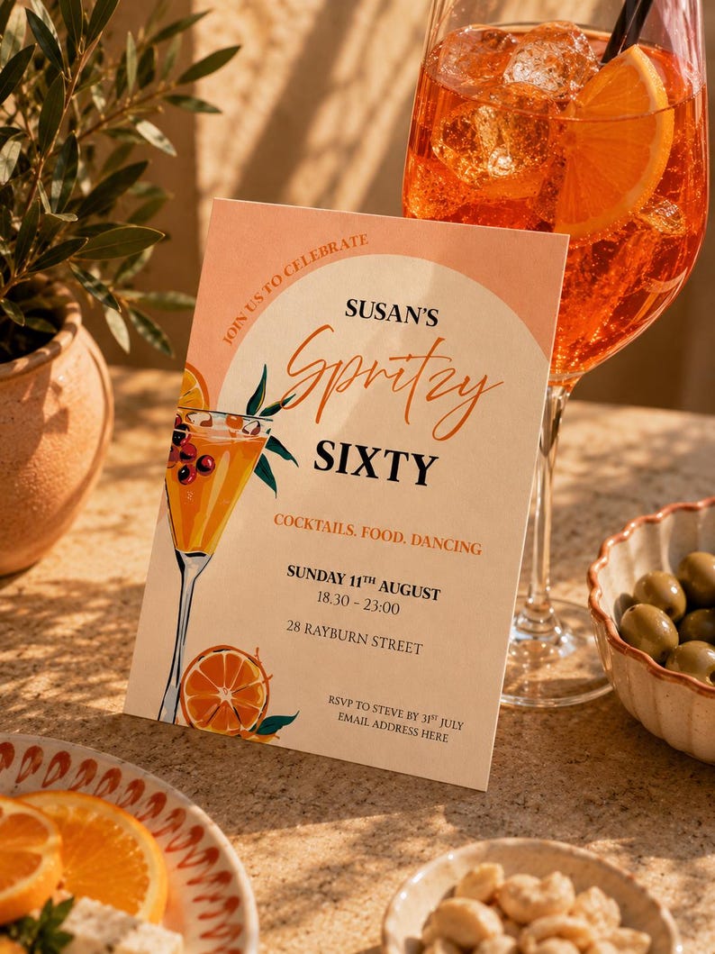 Spritzy Sixty Birthday Invitation Template Editable Canva 60th Invite spritzy-sixty-birthday-invitation-template-editable-canva-60th-invite