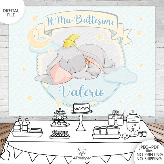 Digital DUMBO Birthday Party Backdrop Printable DUMBO Banner - Etsy