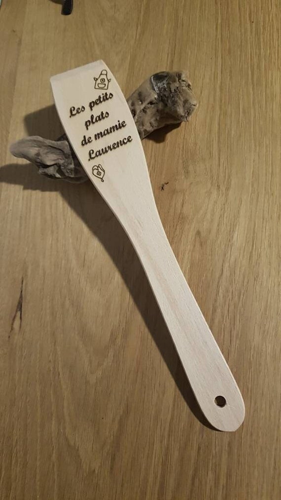 Cuillère de Cuisine Personnalisée en Bois