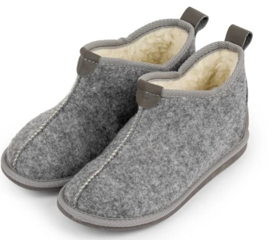 US Wool Ankle Slipper Boots Handmade Felted Women's Shoes