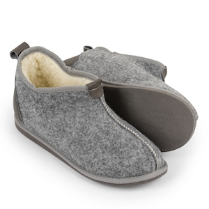 Men's Slippers light felt & 100% natural pure sheeps wool image 9