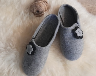 US Felt women's slippers - Warm & comfortable FLOWER