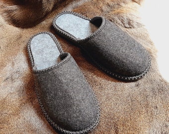 Pantoufles Homme Grises En Feutre France