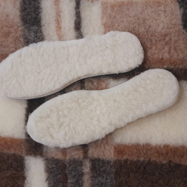 Women's Insoles sheep wool and natural felt