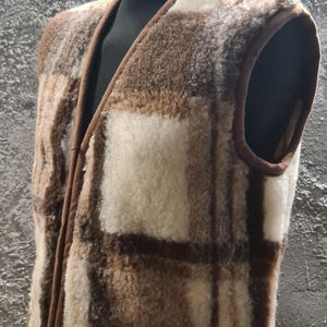 Gilet in lana merino, lana di pecora unisex, stile tradizionale di montagna