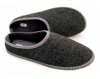 Men's Slippers Natural Felt