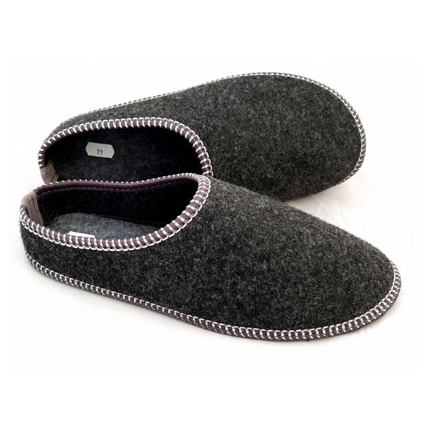 Men's Slippers Natural Felt