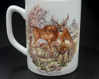 Vintage - White Tailed Deer Coffee Cup/Mug  &quot; For My Brother&quot;