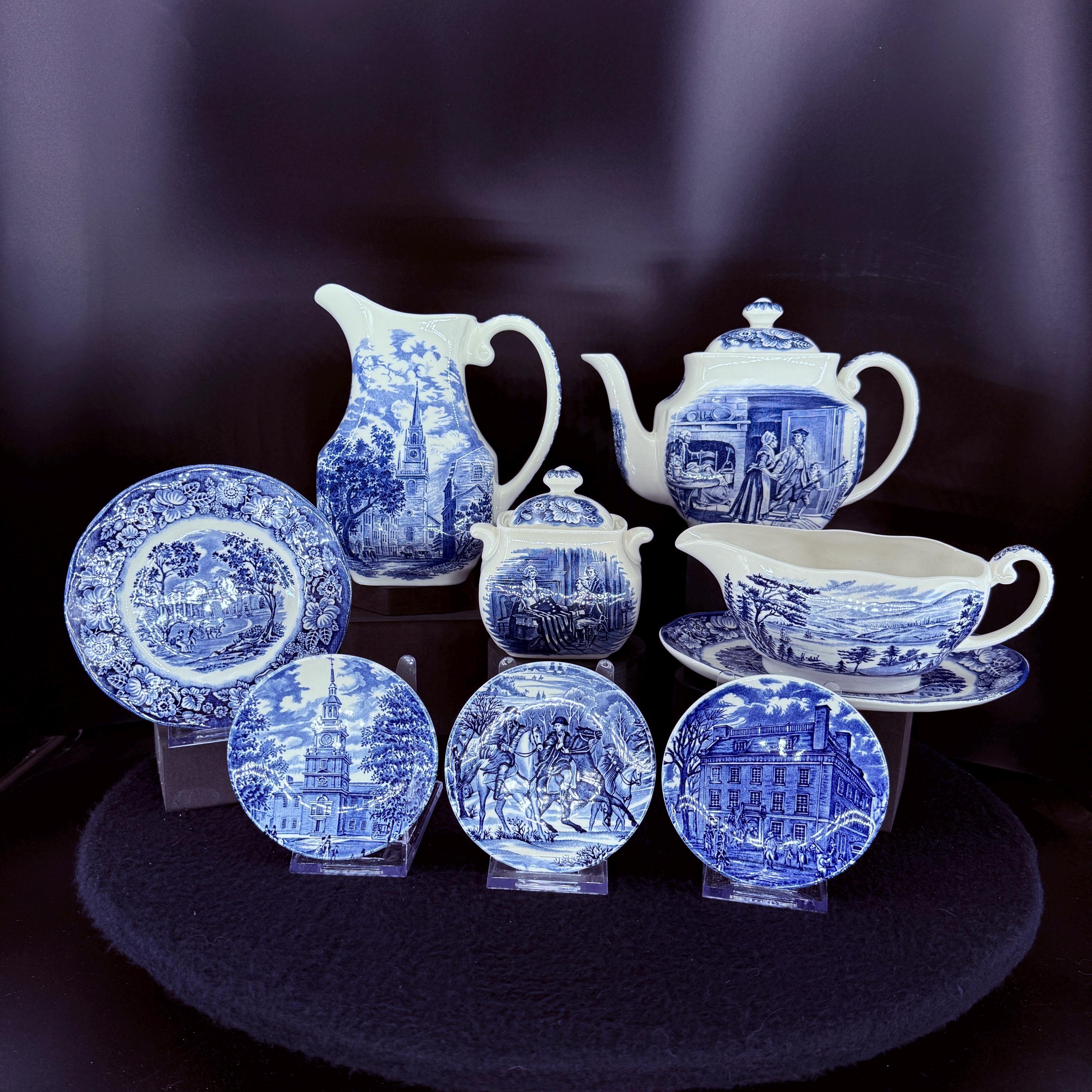 Vintage - Liberty Blue - By Staffordshire - Liberty Blue Collection - Blue transfer - Ironstone - Made in England - Rare Pieces