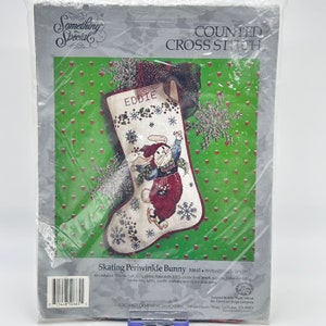 Christmas Stocking Cross Stitch Kit / Sewing Craft