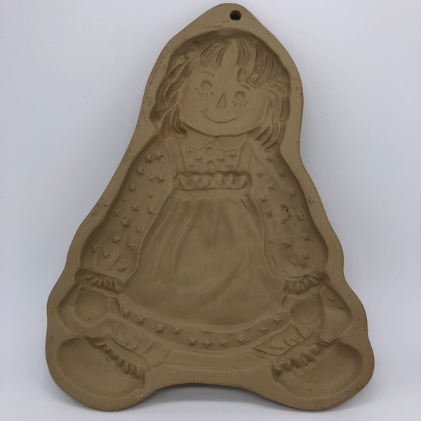 Raggedy Ann Brown Bag Cookie Mold 1985